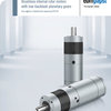 Broschyr: "Brushless internal rotor motors with low-backlash planetary gears"